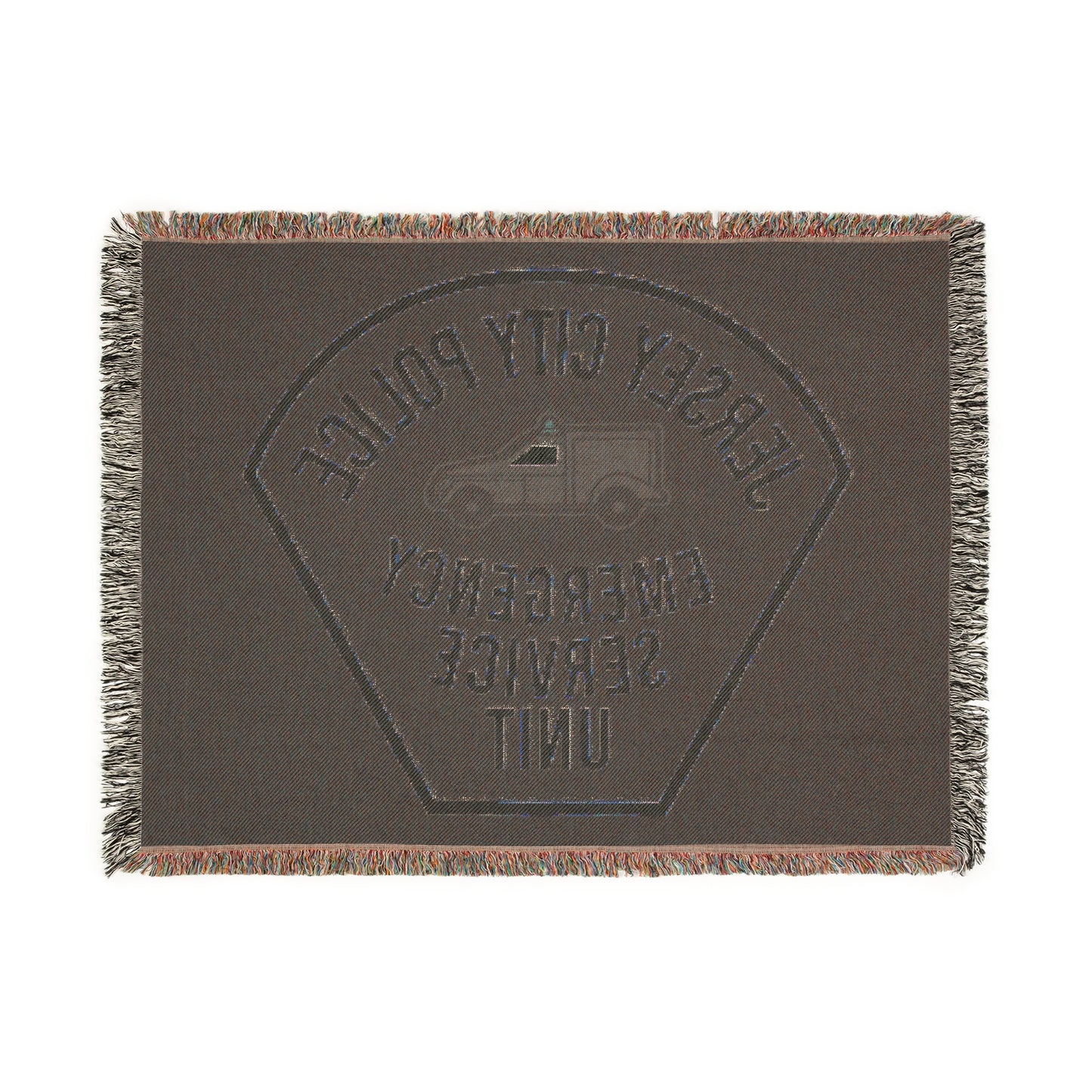Jersey City Police Vintage Emergency Service Unit Woven Blanket