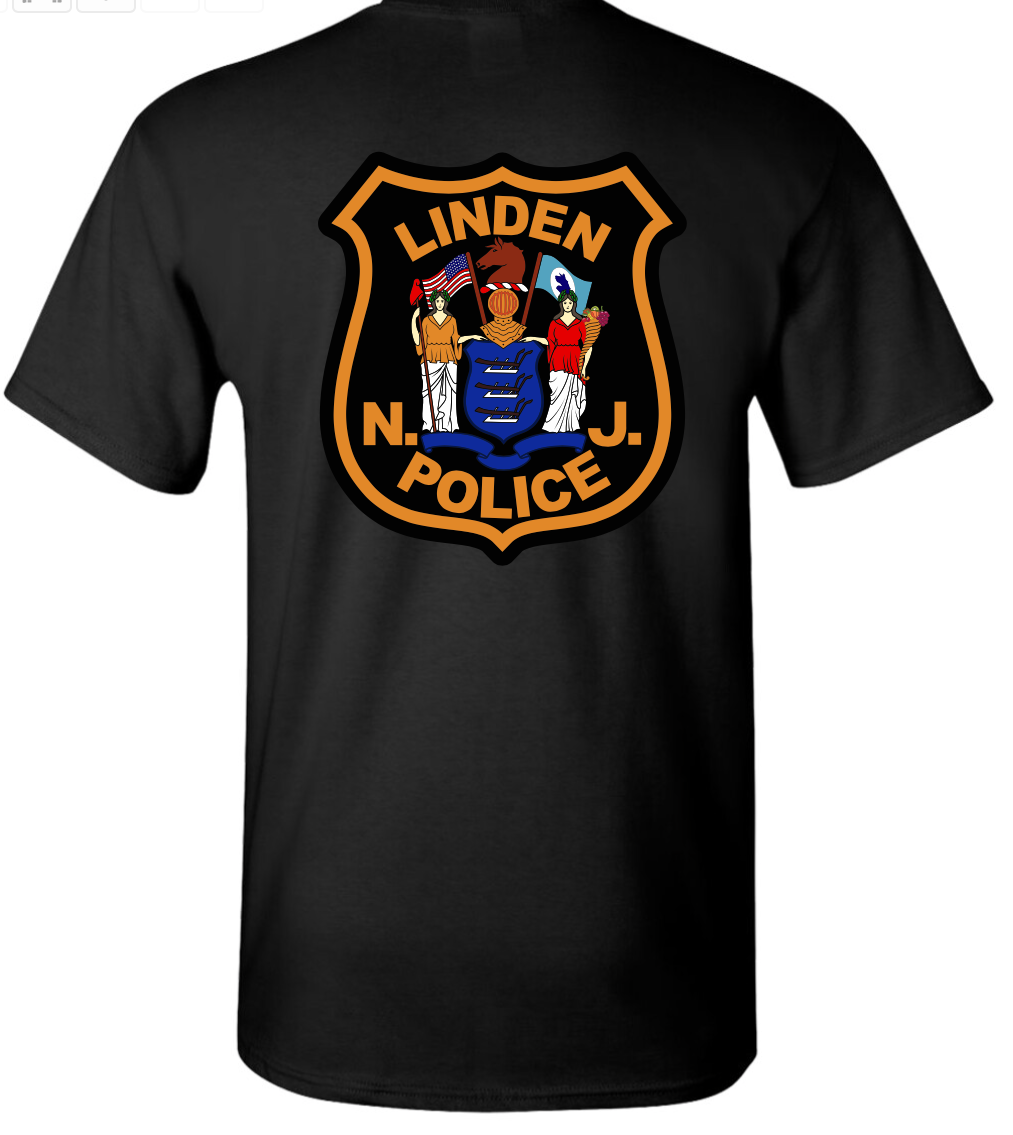 LINDEN PD BLUE LINE FLAG TSHIRT