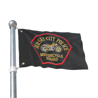 Jersey City Police Motorcycle Squad Double-Sided Flag