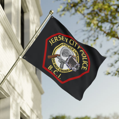 Jersey City Police B.C.I. Double-Sided Flag