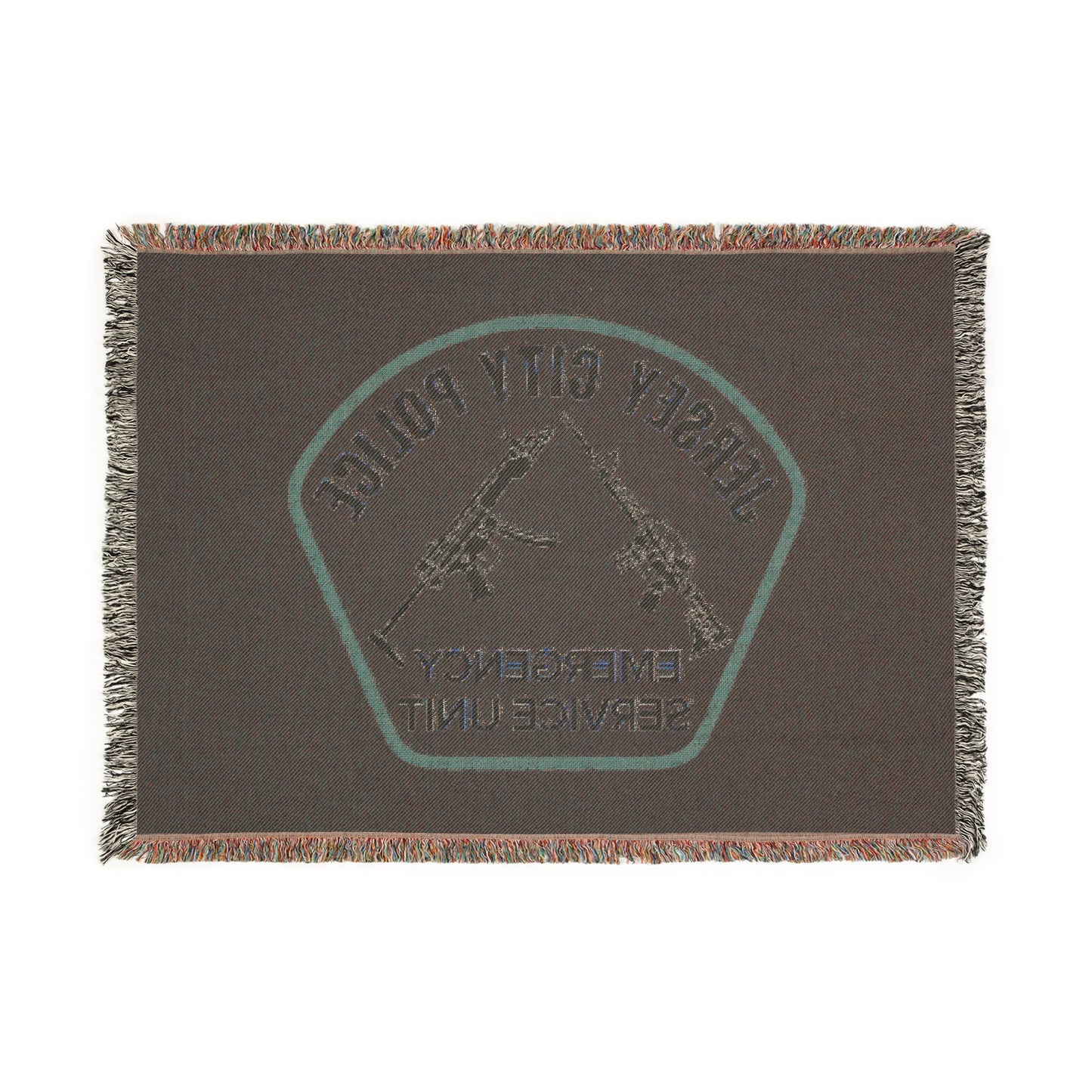 Jersey City Police Emergency Service Unit Woven Blanket