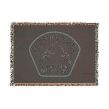 Jersey City Police Emergency Service Unit Woven Blanket