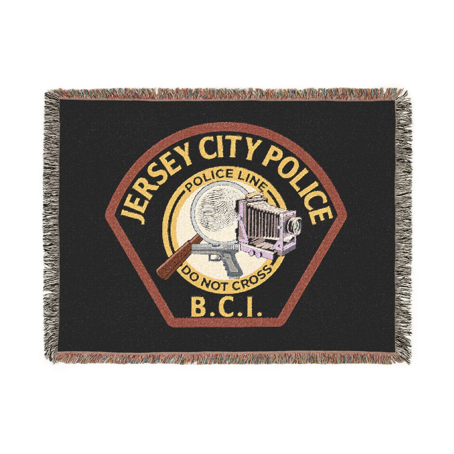 Jersey City Police BCI Woven Blanket