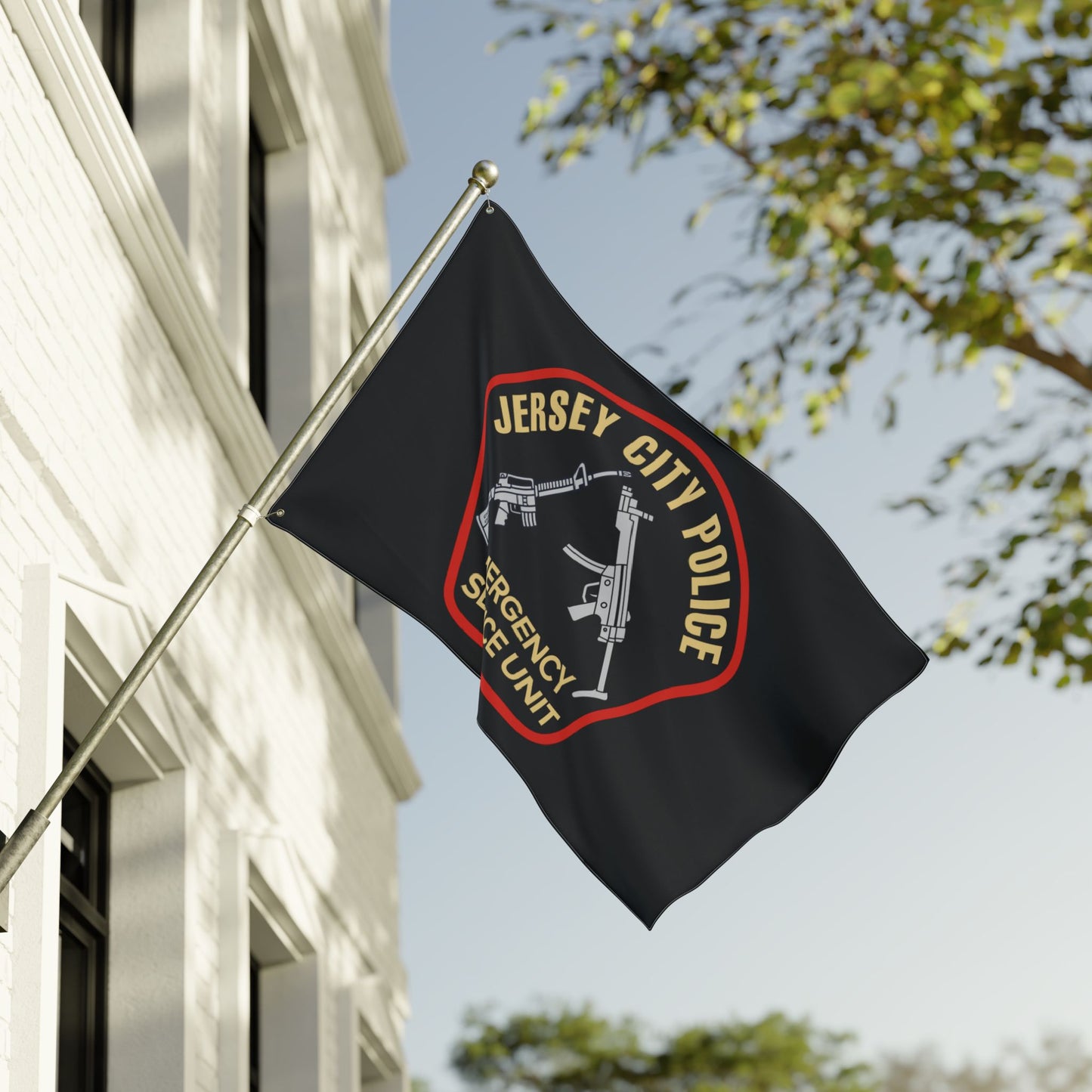 Jersey City Police Emergency Service Unit Current Patch Flag