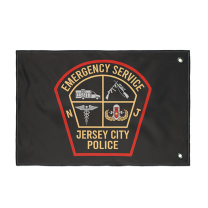 Jersey City Police Emergency Service Double-Sided Flag