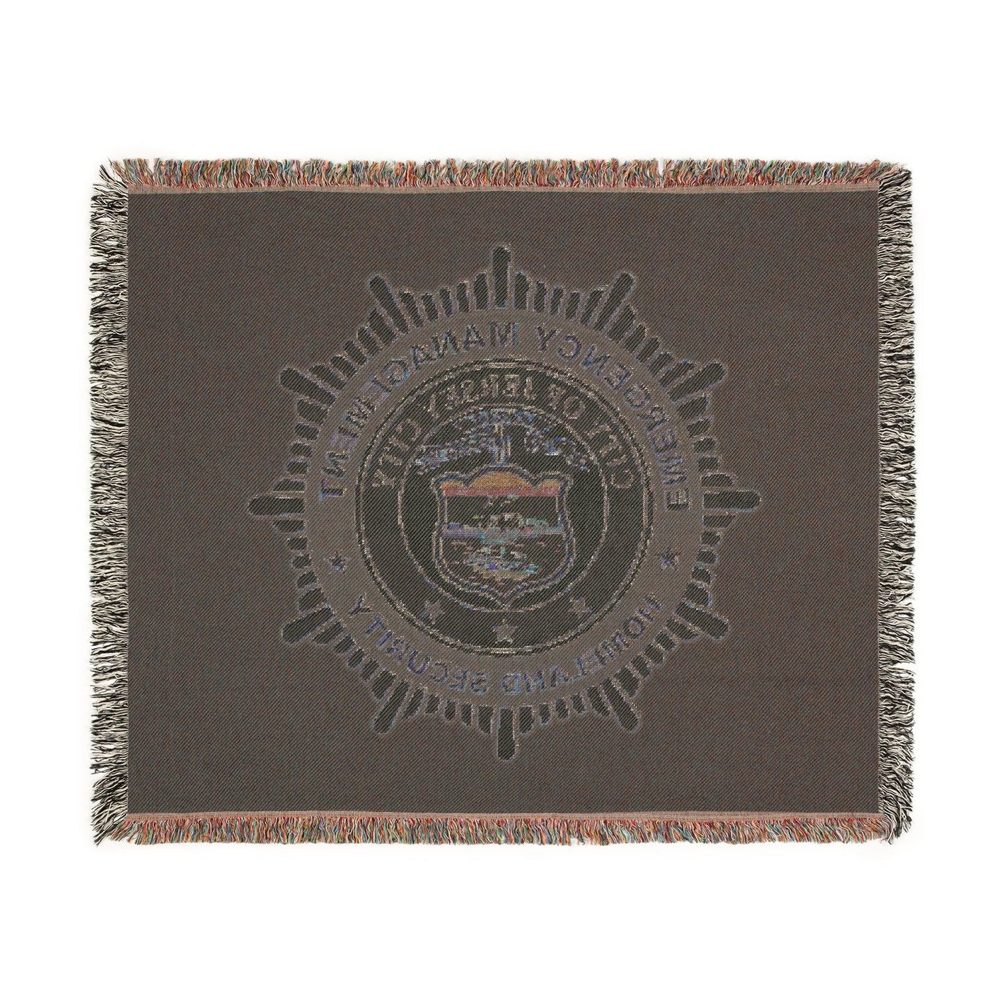 Jersey City Office of Emergency Management Woven Blanket