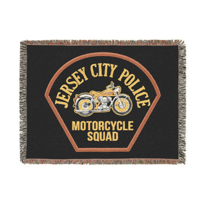 Jersey City Police Motorcycle Squad Woven Blanket