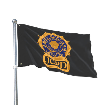 Jersey City PoliceDetective Badge Double-Sided Flag