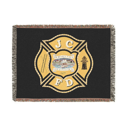 Jersey City Fire Department  Woven Blanket — JCFD Department Emblem Throw