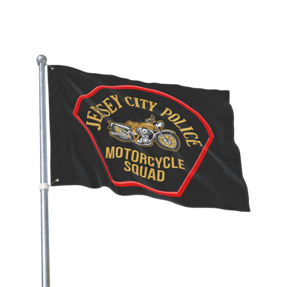 Jersey City Police Motorcycle Squad Double-Sided Flag