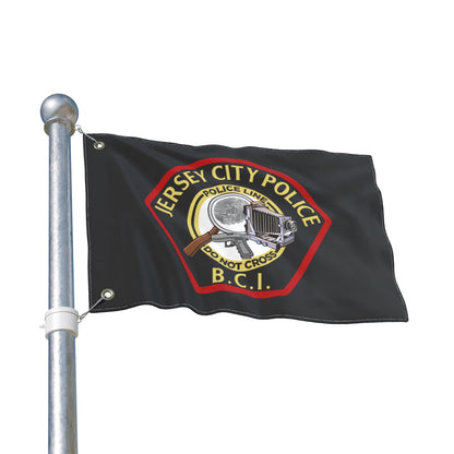 Jersey City Police B.C.I. Double-Sided Flag