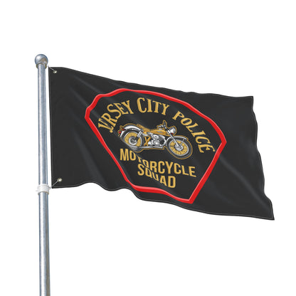 Jersey City Police Motorcycle Squad Double-Sided Flag