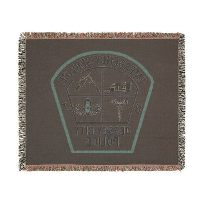 Jersey City Police Emergency Service Woven Throw Blanket