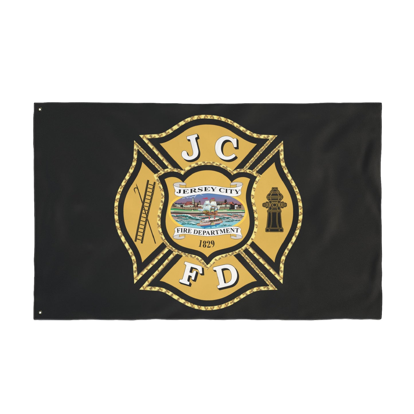 Jersey City Fire Department Double-Sided Flag