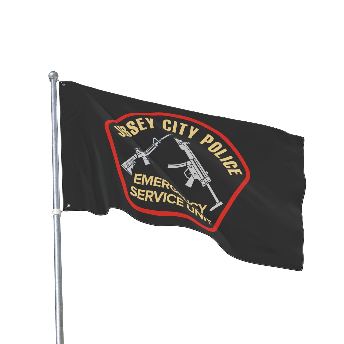 Jersey City Police Emergency Service Unit Current Patch Flag