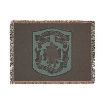 Jersey City Fire Department Patch Woven Blanket — Honor & Duty Throw