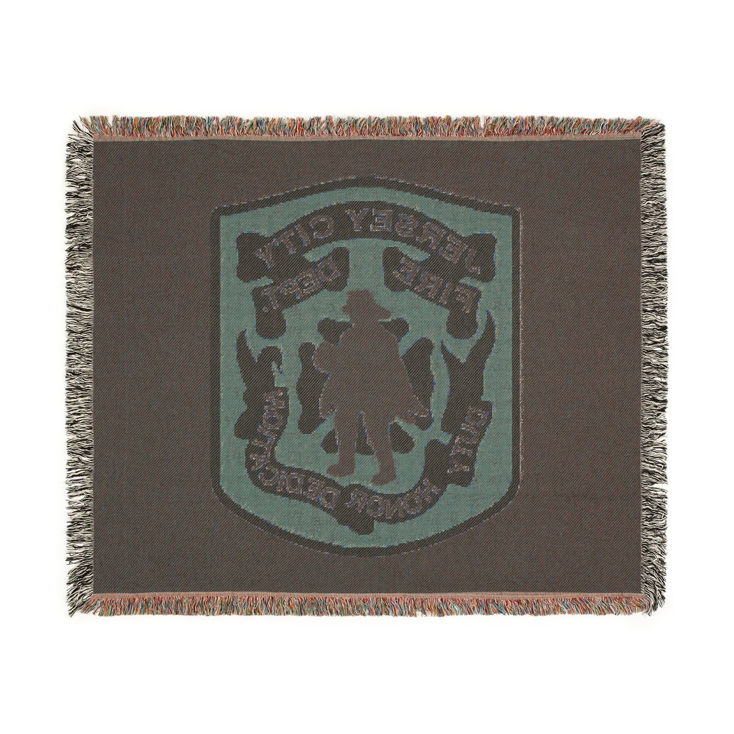 Jersey City Fire Department Patch Woven Blanket — Honor & Duty Throw