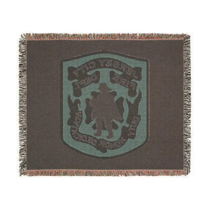 Jersey City Fire Department Patch Woven Blanket — Honor & Duty Throw