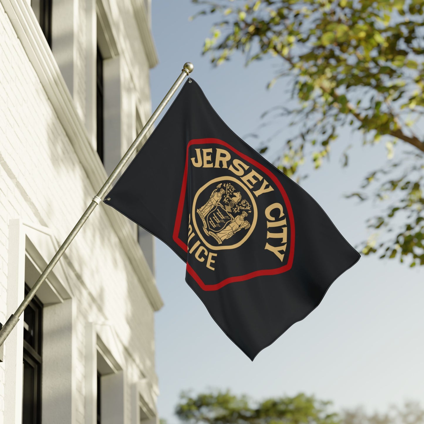 Jersey City Police Double-Sided Flag