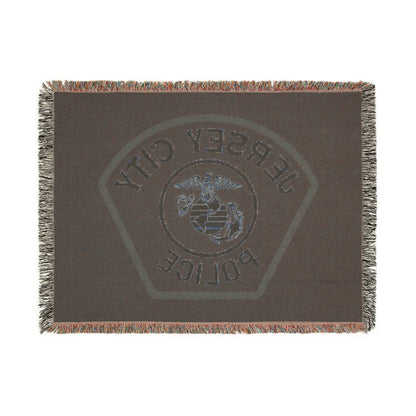 Jersey City Police Marine Woven Blanket