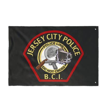 Jersey City Police B.C.I. Double-Sided Flag