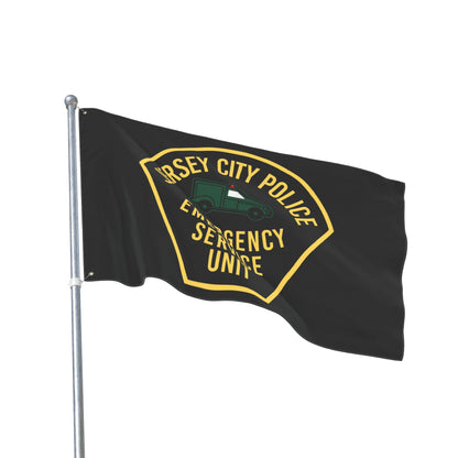 Jersey City Police Original Esu Patch Double-Sided Flag