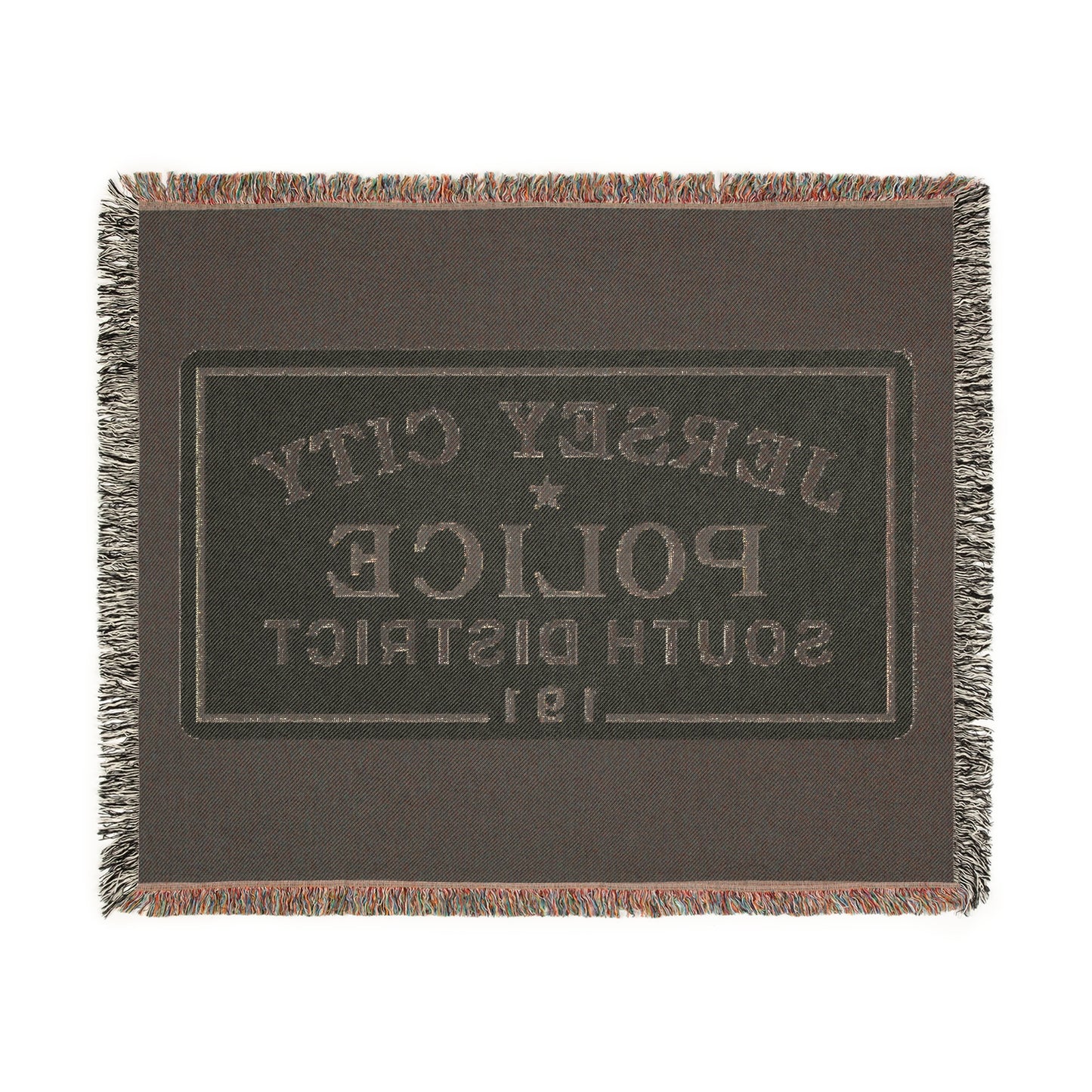 Jersey City Police South District Woven Blanket