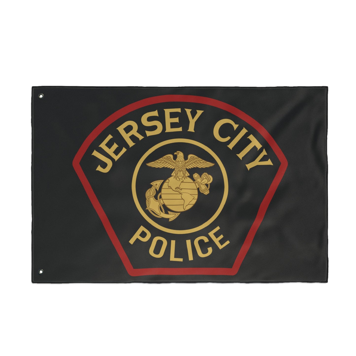 Jersey City Police Marines Double-Sided Flag