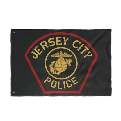 Jersey City Police Marines Double-Sided Flag