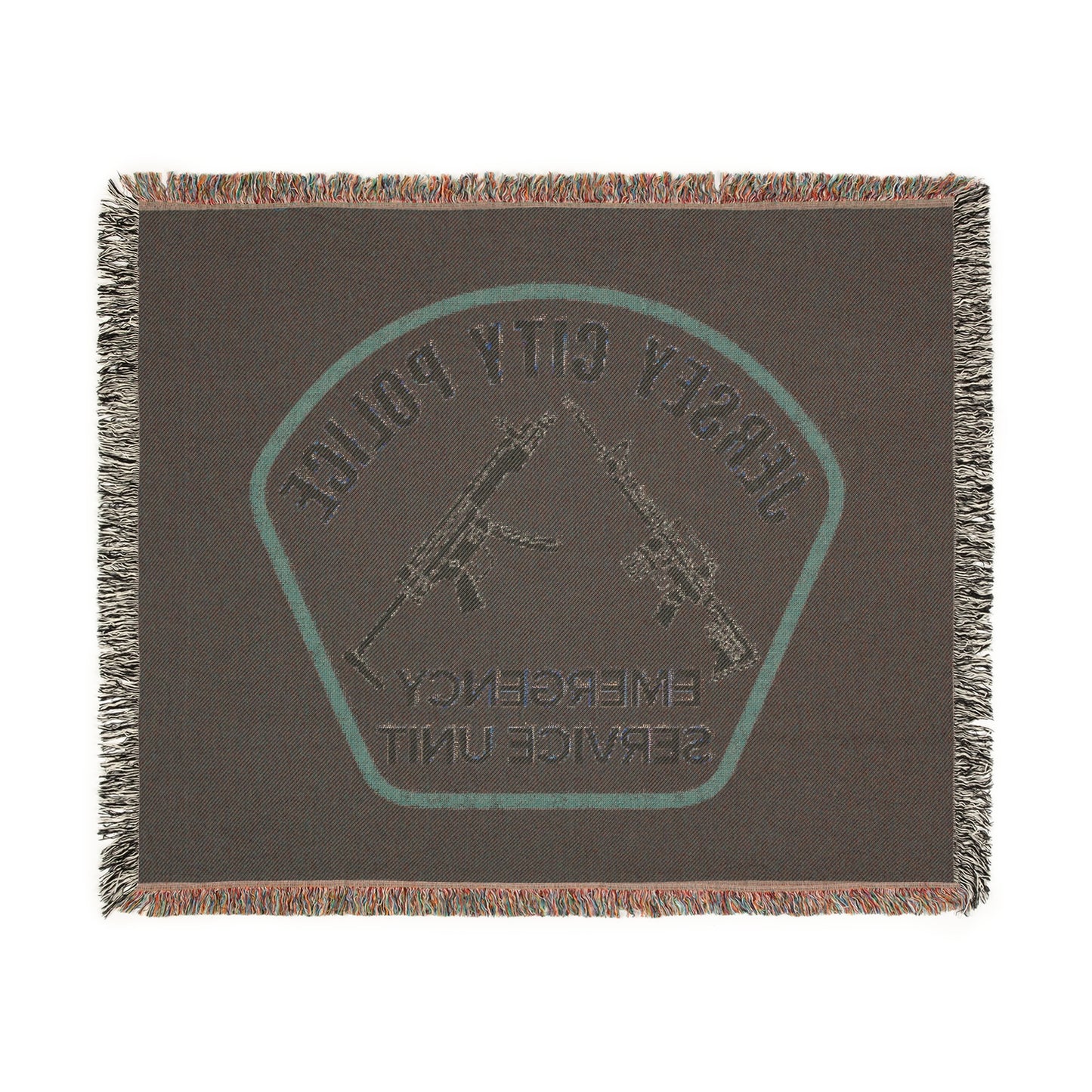 Jersey City Police Emergency Service Unit Woven Blanket