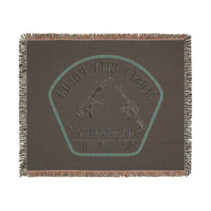 Jersey City Police Emergency Service Unit Woven Blanket