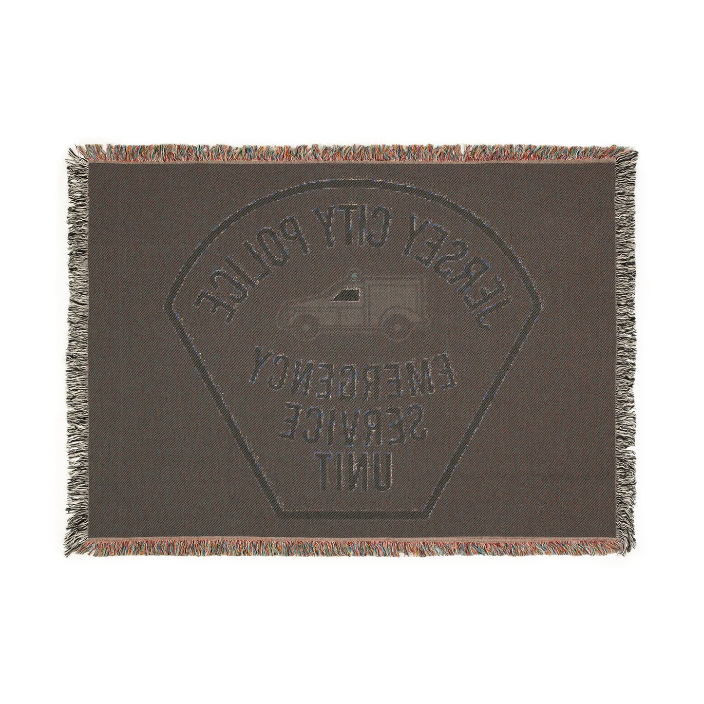 Jersey City Police Vintage Emergency Service Unit Woven Blanket