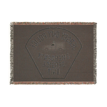 Jersey City Police Vintage Emergency Service Unit Woven Blanket