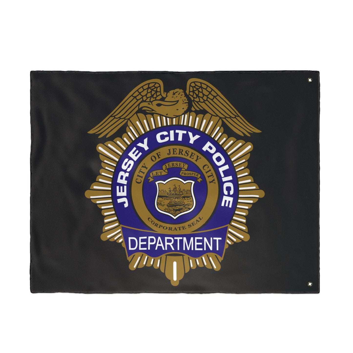 Jersey City Police Department Double-Sided Flag