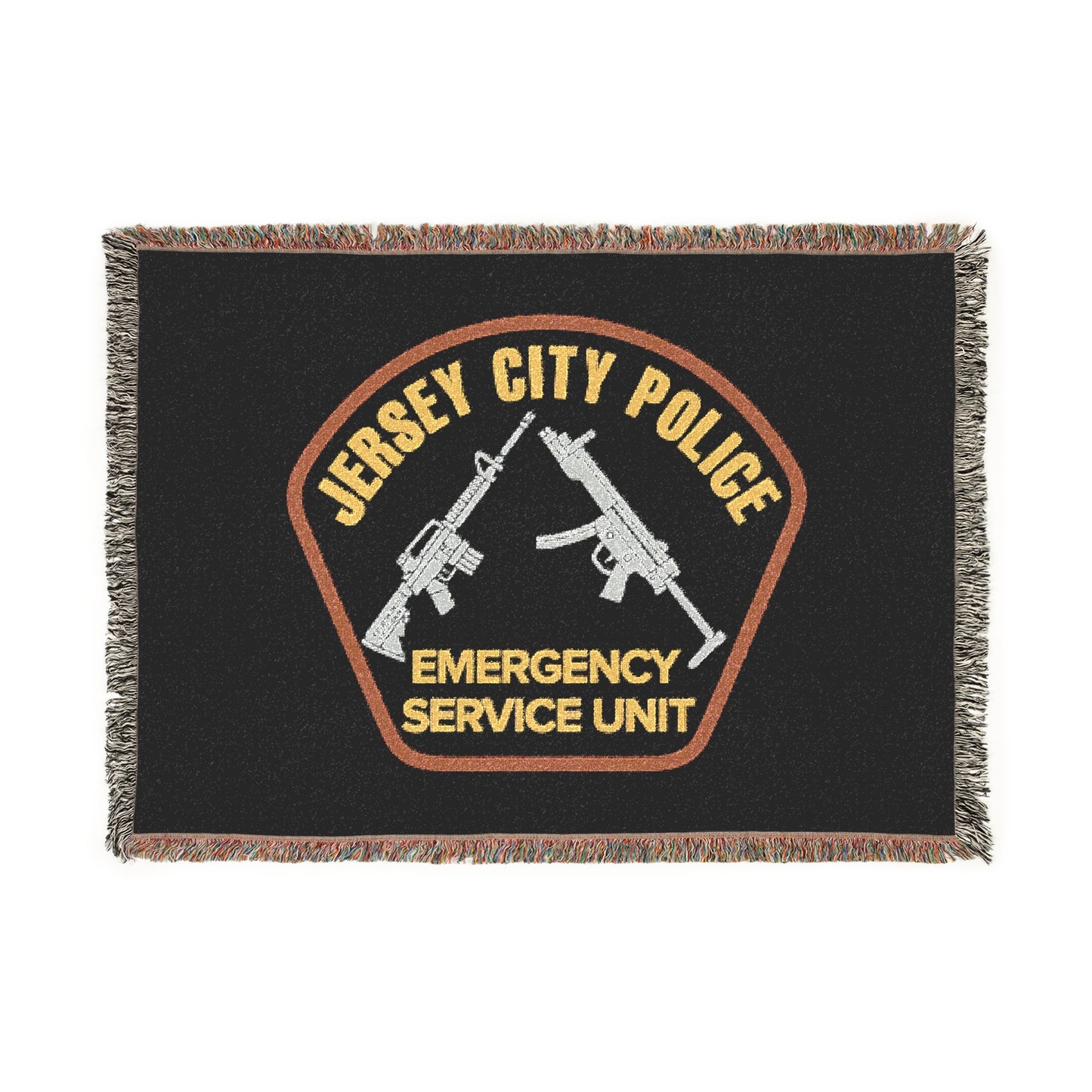 Jersey City Police Emergency Service Unit Woven Blanket