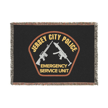 Jersey City Police Emergency Service Unit Woven Blanket