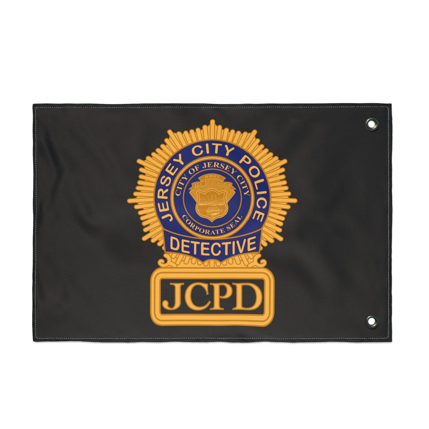 Jersey City PoliceDetective Badge Double-Sided Flag