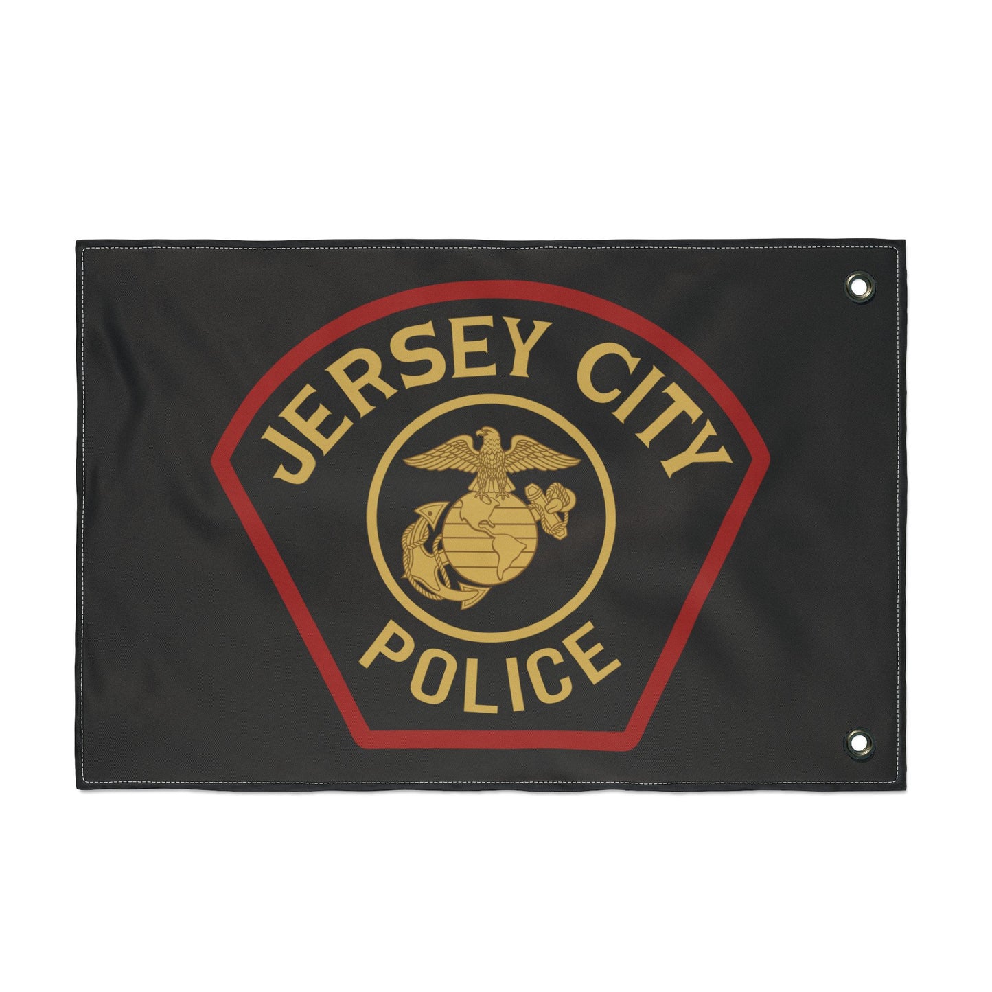Jersey City Police Marines Double-Sided Flag