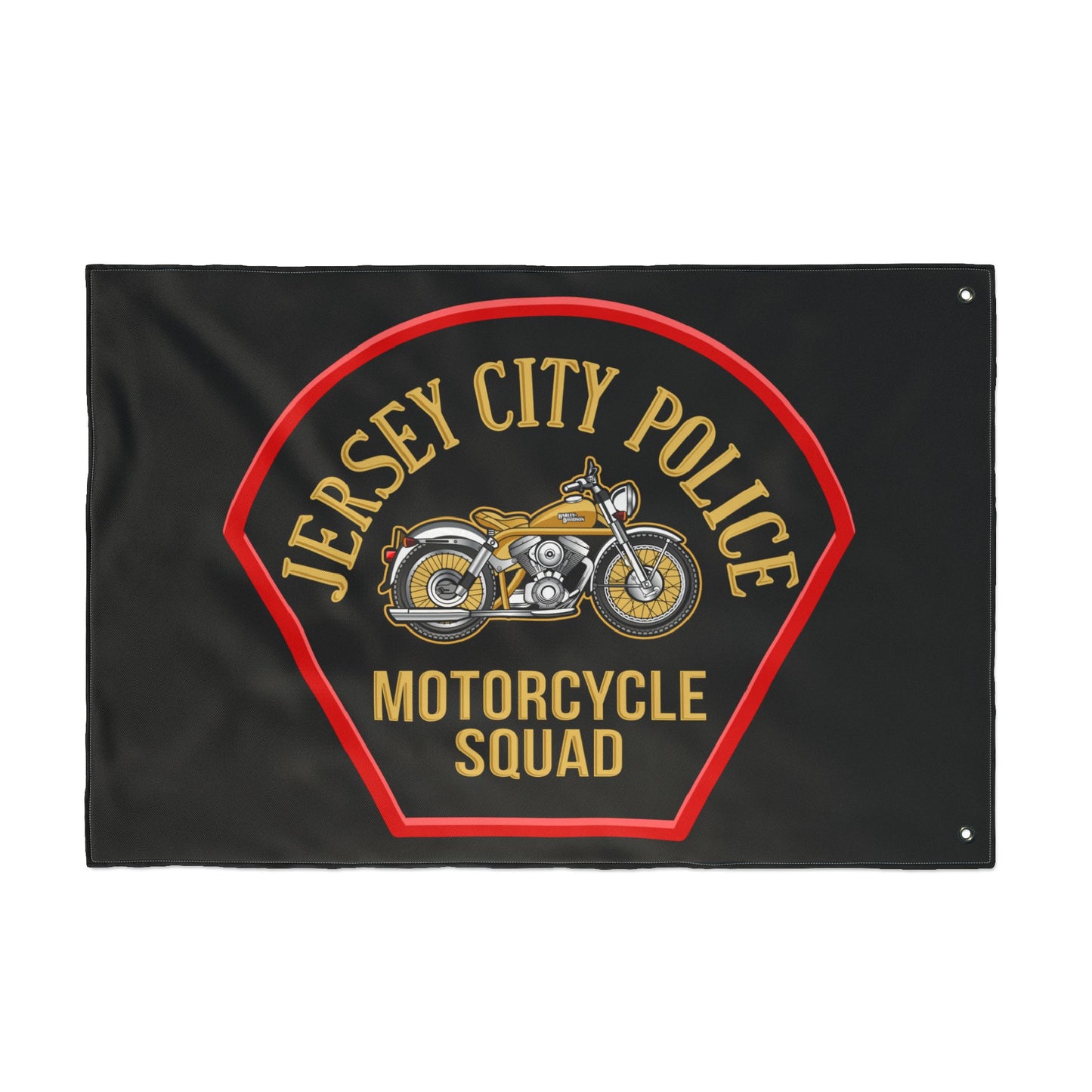 Jersey City Police Motorcycle Squad Double-Sided Flag