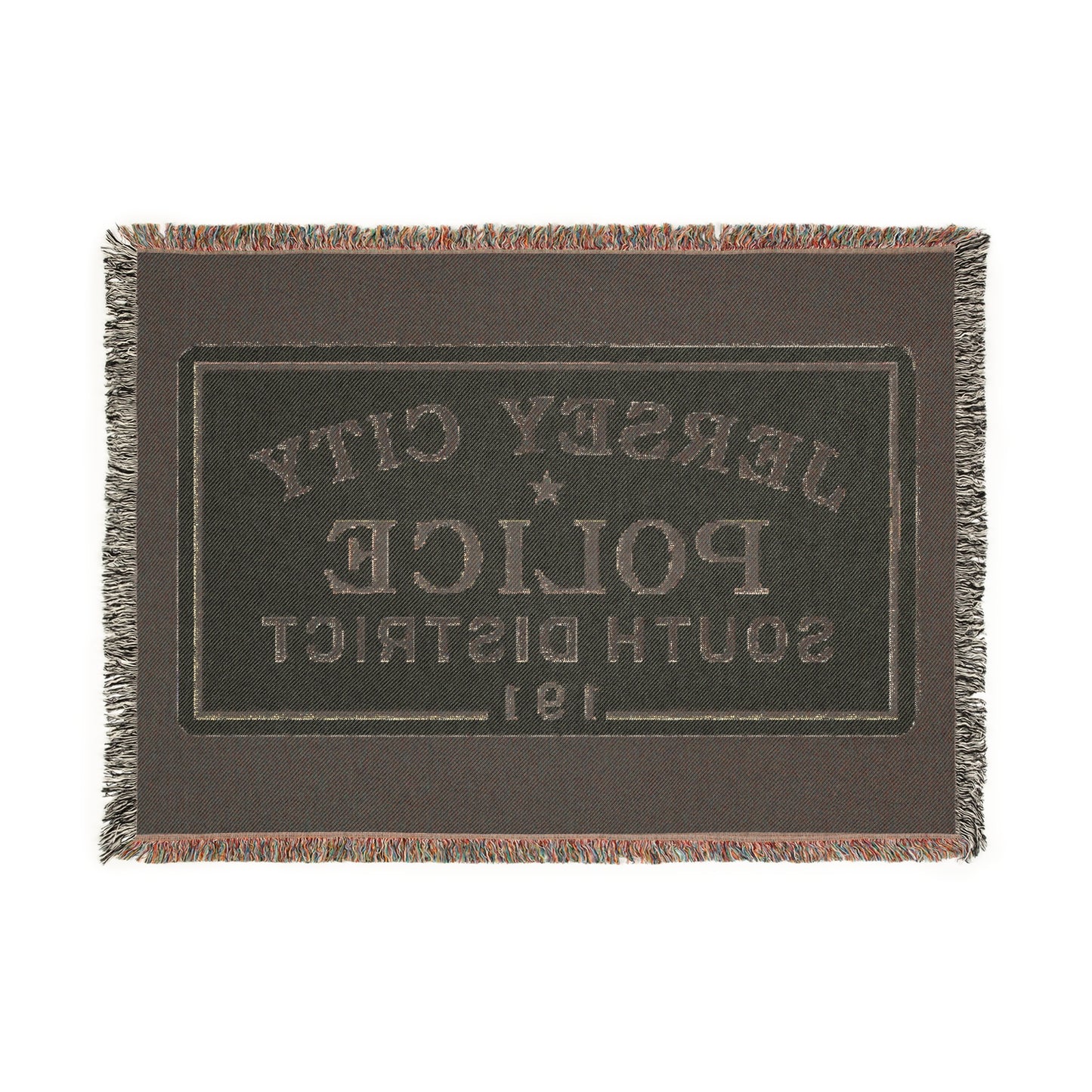 Jersey City Police South District Woven Blanket