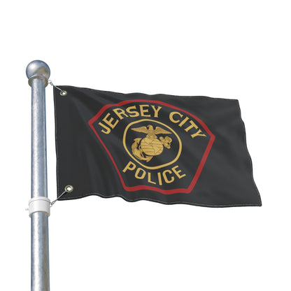 Jersey City Police Marines Double-Sided Flag