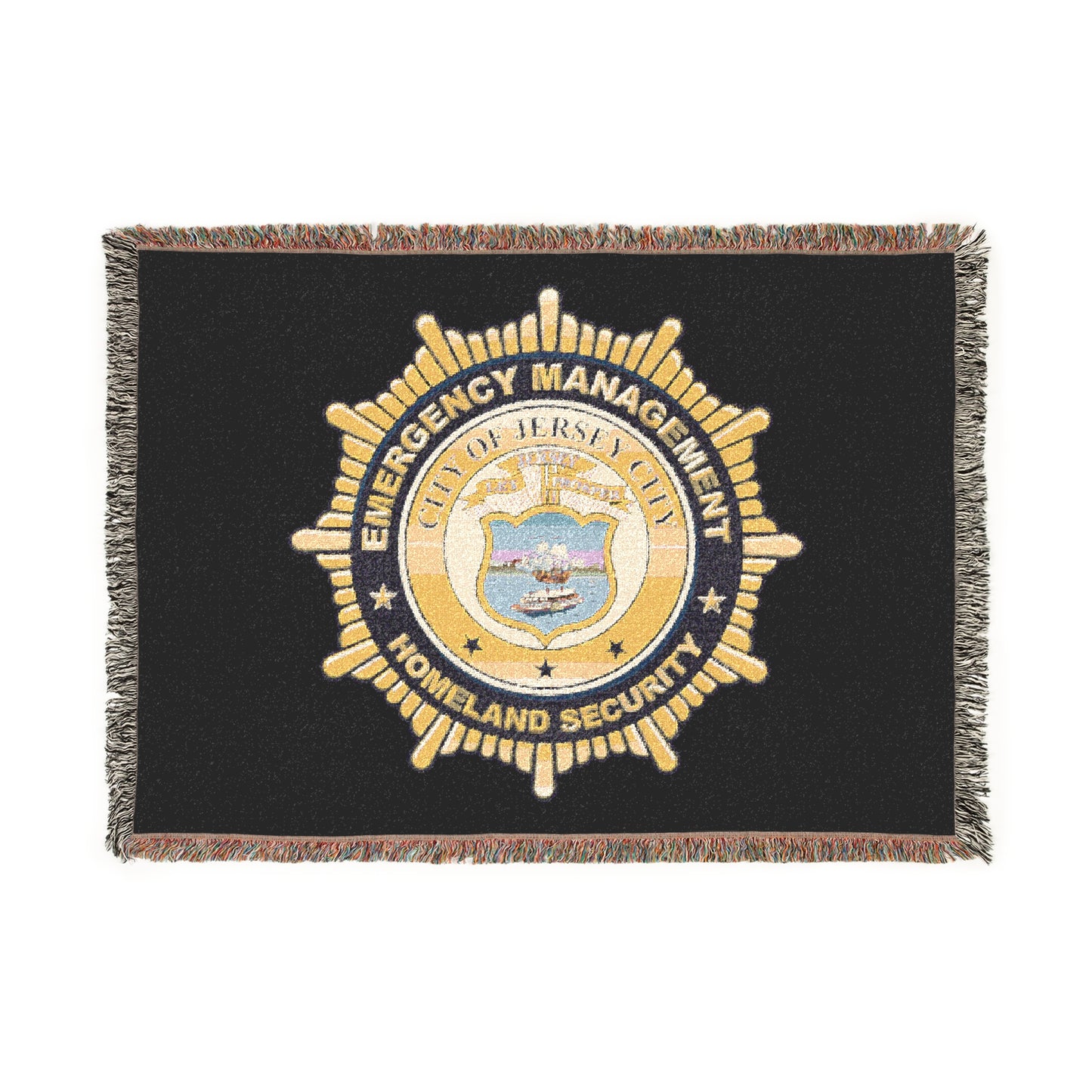 Jersey City Office of Emergency Management Woven Blanket