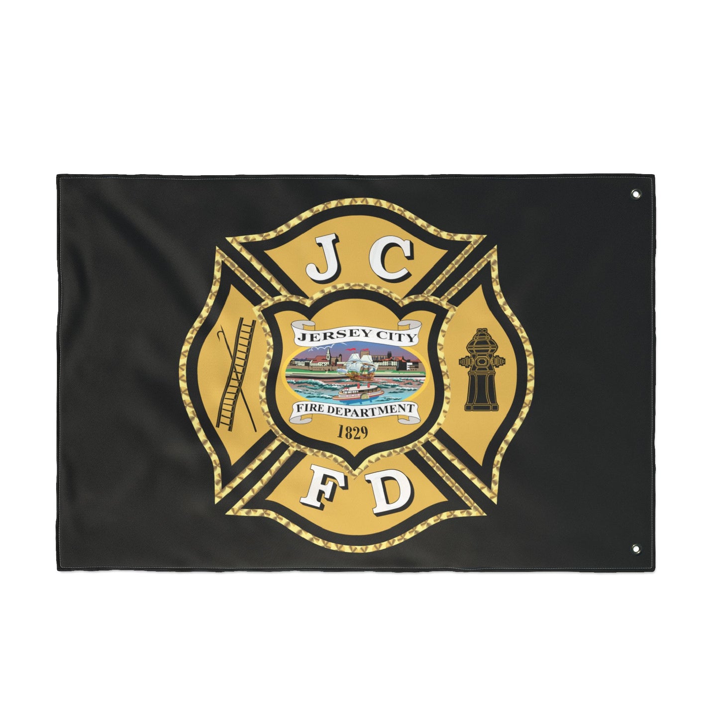 Jersey City Fire Department Double-Sided Flag