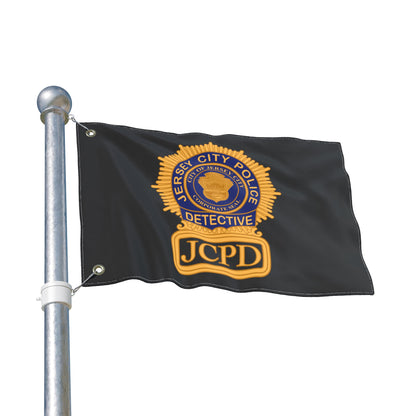 Jersey City PoliceDetective Badge Double-Sided Flag