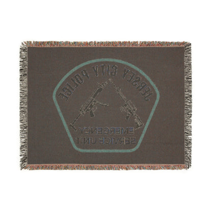 Jersey City Police Emergency Service Unit Woven Blanket