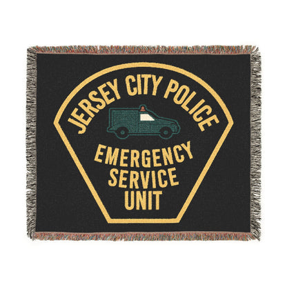 Jersey City Police Vintage Emergency Service Unit Woven Blanket