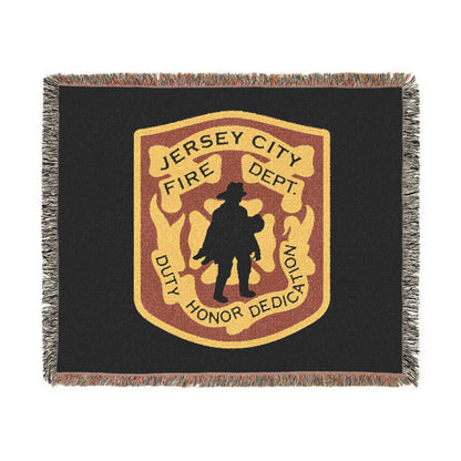 Jersey City Fire Department Patch Woven Blanket — Honor & Duty Throw