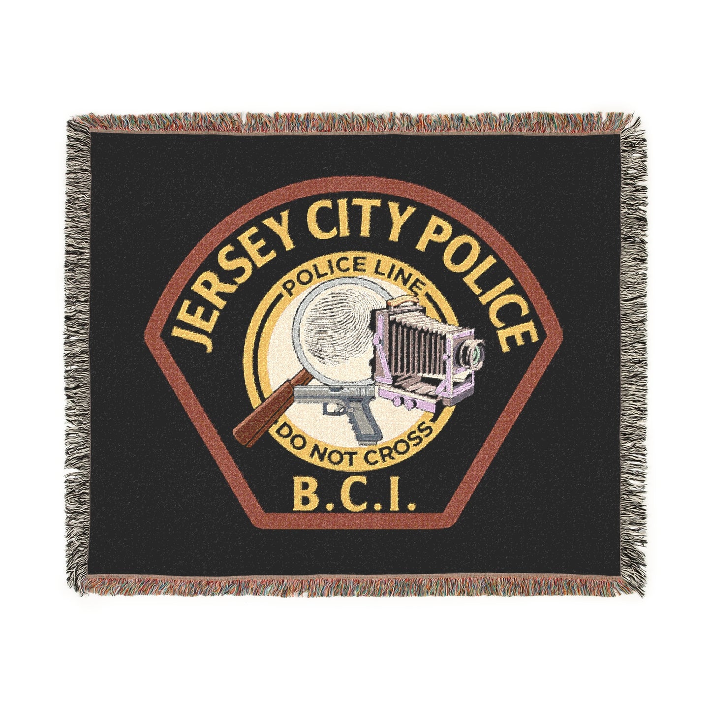 Jersey City Police BCI Woven Blanket