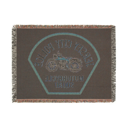Jersey City Police Motorcycle Squad Woven Blanket