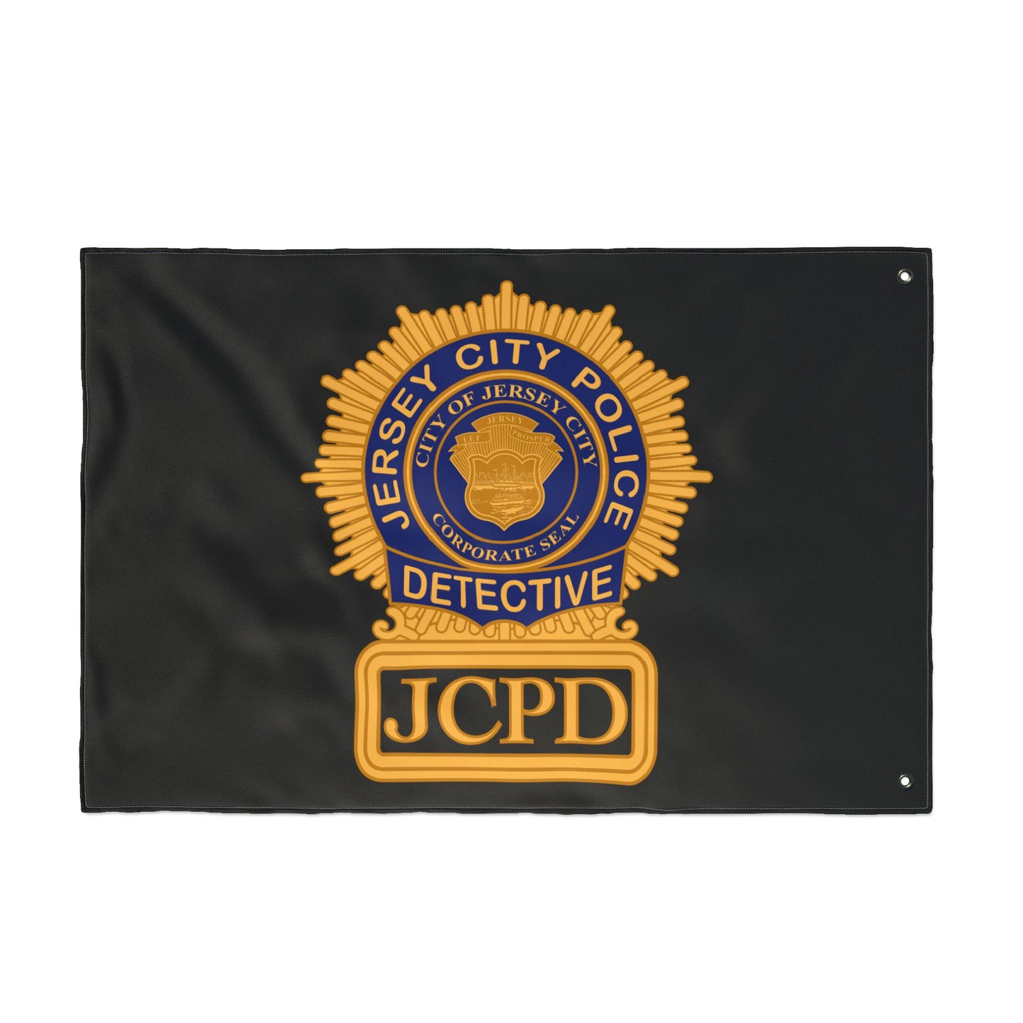 Jersey City PoliceDetective Badge Double-Sided Flag